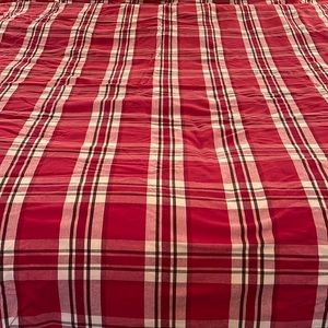 Pottery Barn Plaid Duvet & Shams